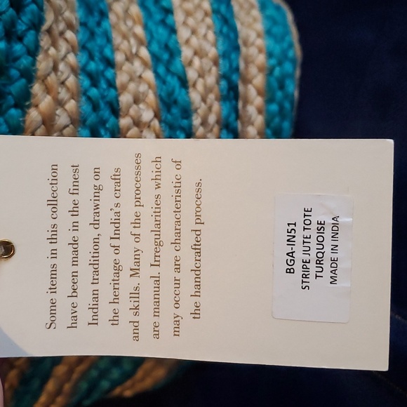 Antik Kraft HASHREE TOTE Turquoise - Picture 4 of 9